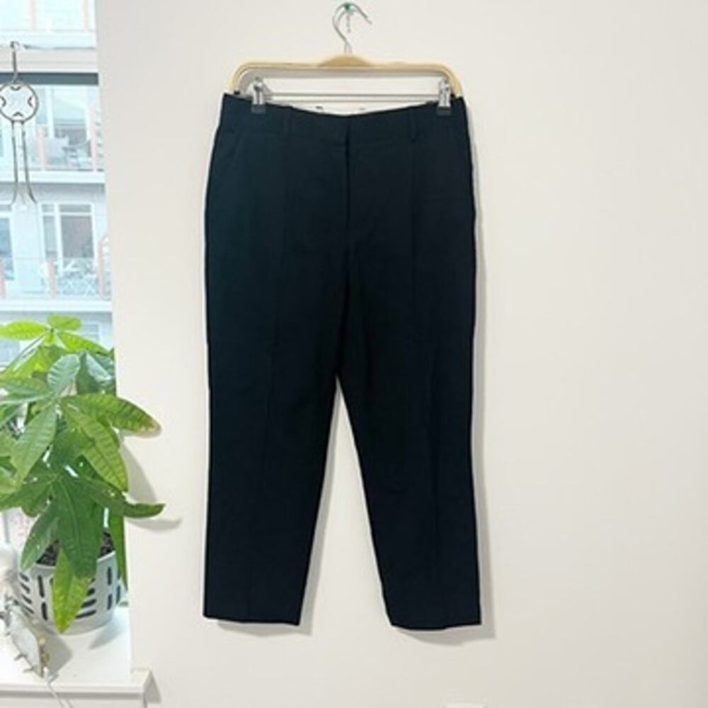 Everlane Black Wool Cropped Trouser Pants Size 2